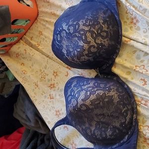 blue 40 F cacique bra